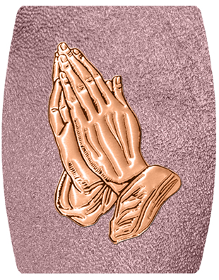 DNSHEND 516 CP SH OR Copper Praying Hands Shimmer Orchid